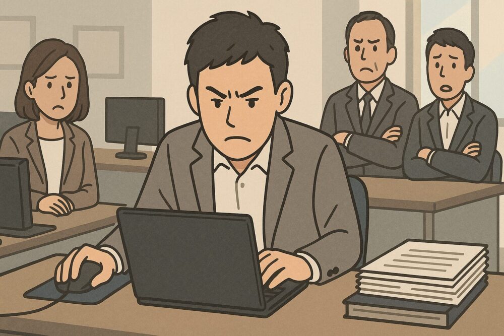 我流で仕事を進めて周囲に迷惑をかける人