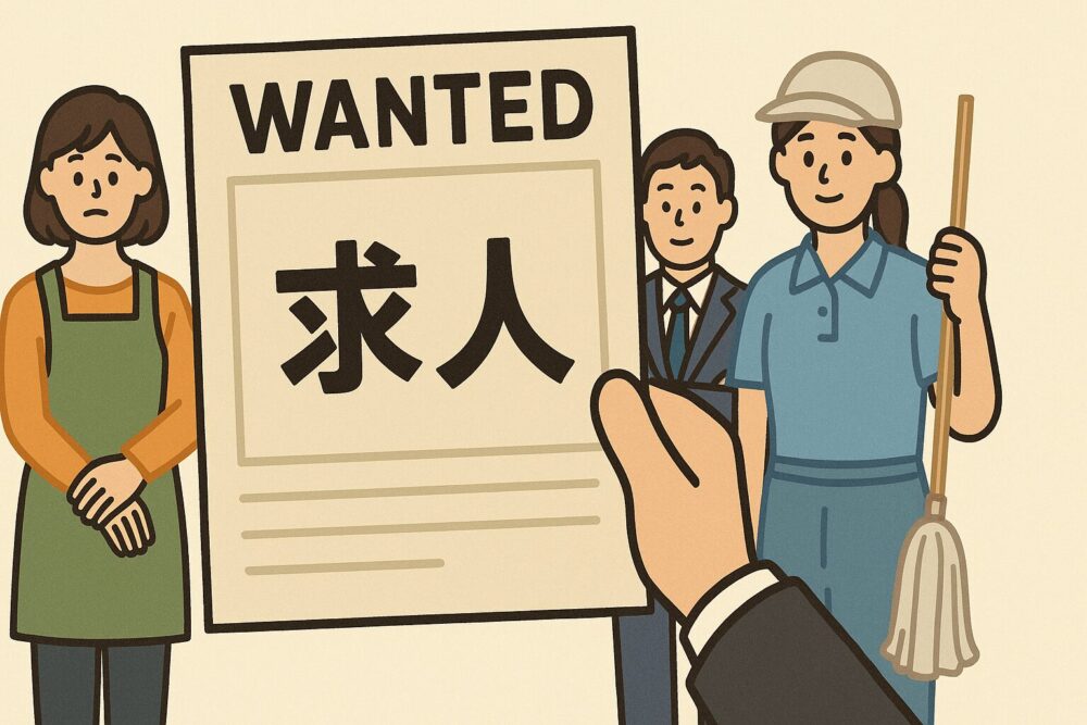 正社員以外の仕事の求人のイメージ図