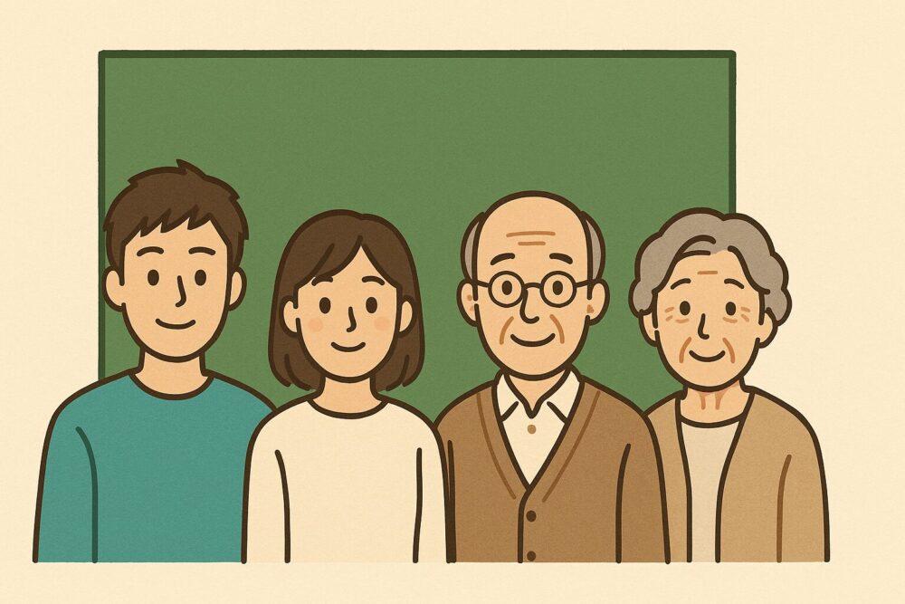 老若男女のイメージ図