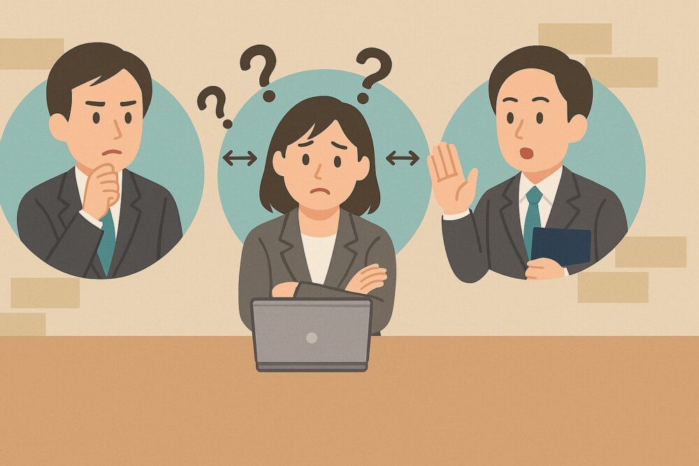 情報共有されていないイメージ図