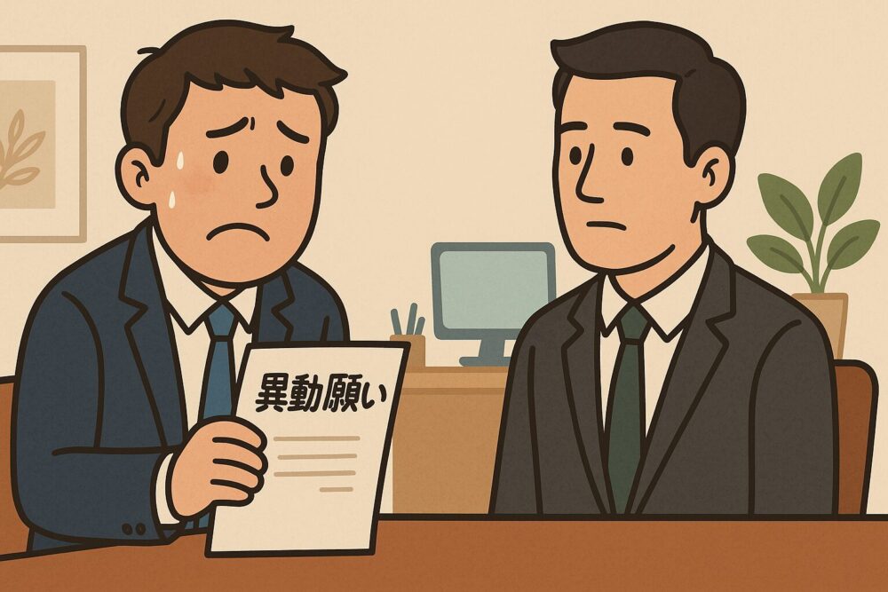異動願いを出すイメージ図