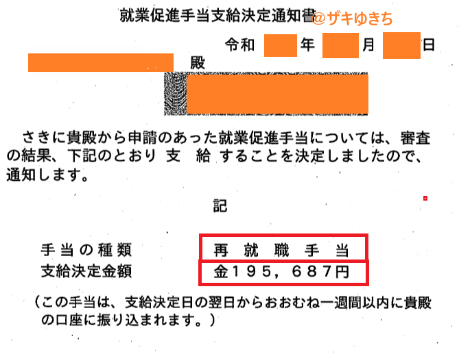 再就職手当のイメージ図