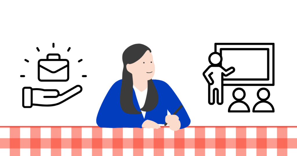 転職活動をするイメージ図